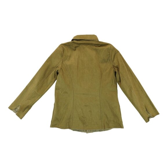 Meryl Diamond Reversible Coat‎ Faux Fur Leopard Pattern Size M Button Clousure - Picture 4 of 7